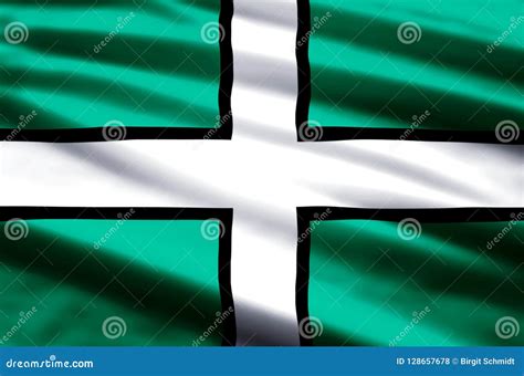 Devon flag illustration stock illustration. Illustration of state - 128657678