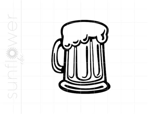 Beer Mug SVG Download Beer Mug Clipart Beer Mug Silhouette | Etsy