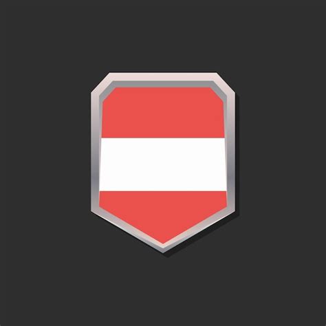 Premium Vector | Illustration of austria flag template