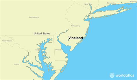 Where is Vineland, NJ? / Vineland, New Jersey Map - WorldAtlas.com