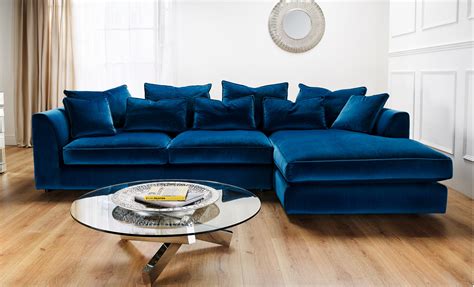 Buy Boss Velvet Fabric Deep Corner Sofa Online in London, UK | Denelli Italia