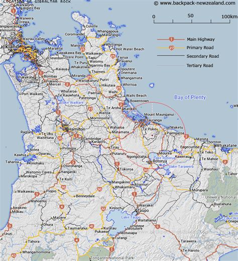 Where is Gibraltar Rock? Map - New Zealand Maps