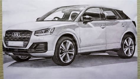 2020 Audi Q2 Edition2 Pencil Drawing | Audi Q2 Drawing🔥🔥 - YouTube