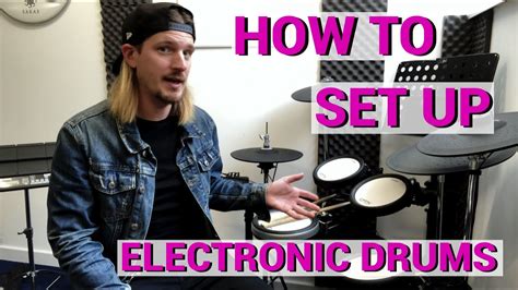 How To Set Up Your Electronic Drum Set - YouTube