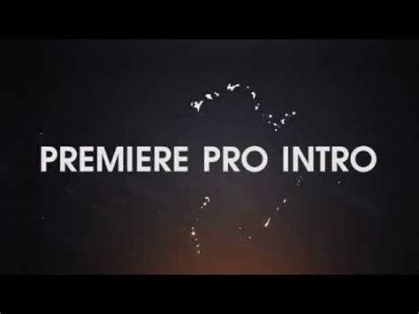 Free Premiere Pro Intro Templates - songgreenway