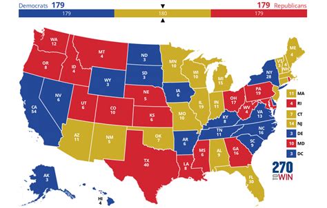 The 2024 Election Map Based On Polling Averages From All 50 States ...