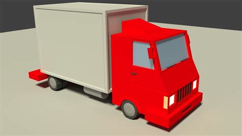 3D model Low Poly Truck VR / AR / low-poly | CGTrader