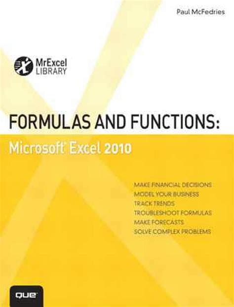 SOLUTION: Formulas and functions microsoft excel 2010 - Studypool