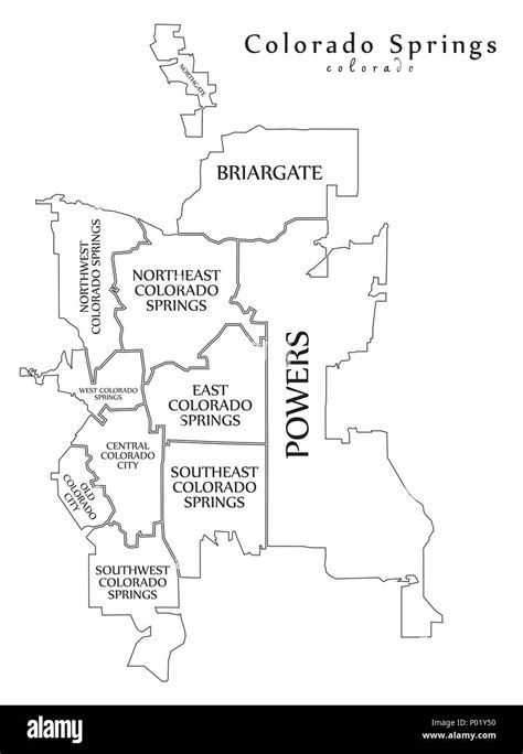 Colorado Springs Colorado Map