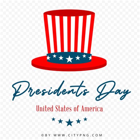 Presidents Day Uncle Sam Hat Vector Design HD PNG | Citypng