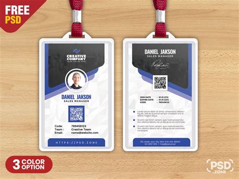 Designer Office Identity Card PSD Template - PSD Zone