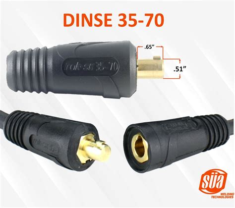 300 Amp Welding Lead Extension - Dinse 35-70 Male/Female Connector - #1 Cable | eBay