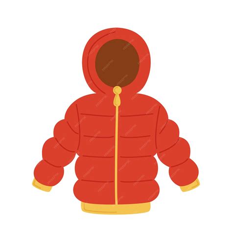 Premium Vector | Vector illustration of cartoon winter jacket isolated on white background