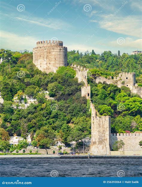 Rumelihisari, or Bogazkesen Castle, at the Hills of the European Side of Bosphorus Strait ...