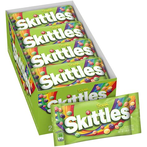 Skittles Sour Candy, 1.8 ounce (24 Single Packs) - Walmart.com