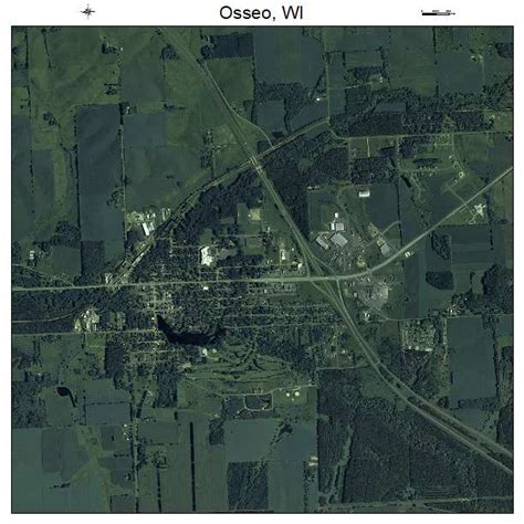 Aerial Photography Map of Osseo, WI Wisconsin