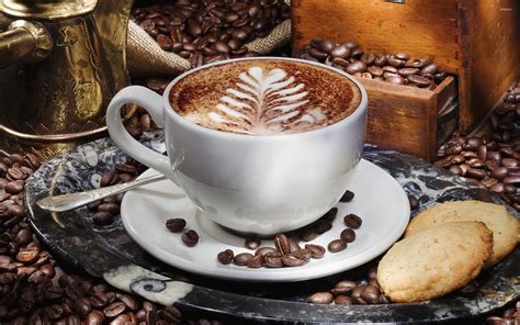 Latte Art on a morning coffee wallpaper - Photography wallpapers - #48709