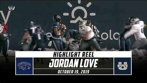 Jordan Love Highlights: Nevada vs. Utah State (2019) | Stadium - YouTube