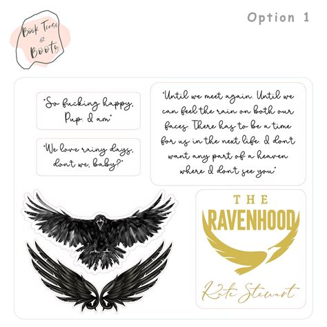 The Ravenhood™ Sticker Sheet kate Stewart Official - Etsy