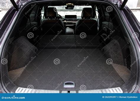 Huge, Clean and Empty Car Trunk in Interior of Compact Suv. Stock Image - Image of compact ...