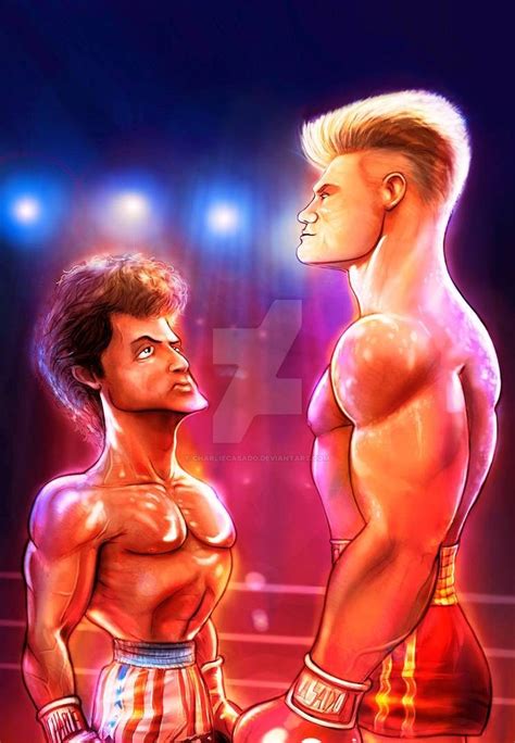 Rocky vs Ivan Drago (full color) by CharlieCasado on DeviantArt Cartoon ...