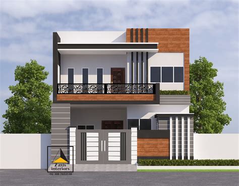 house front elevation 5 marla | Duplex house design, Small house design architecture, Small ...