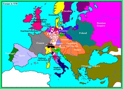 Europe in 1770. From http://xenohistorian.faithweb.com/europe/ | Europe ...