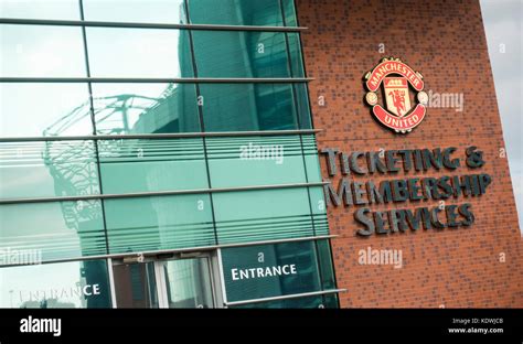 Ticket Office at Old Trafford. Home of Manchester United Football Club ...