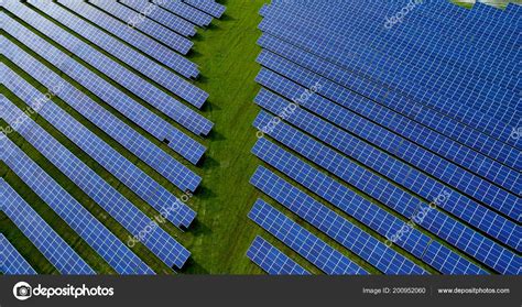 Solar Panels Aerial View Stock Photo by ©smallcreative 200952060