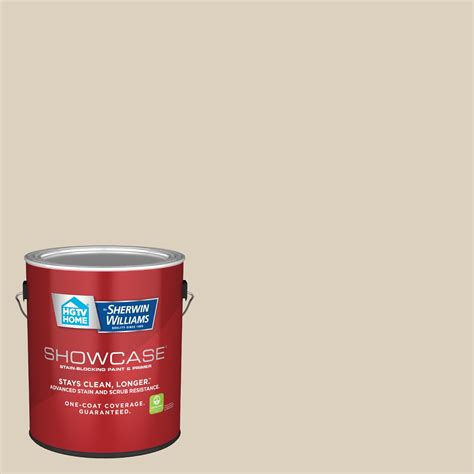 Hgtv Home By Sherwin Williams Showcase Flat Canvas Tan Hgsw4018 Acrylic Interior Paint Primer 1 ...