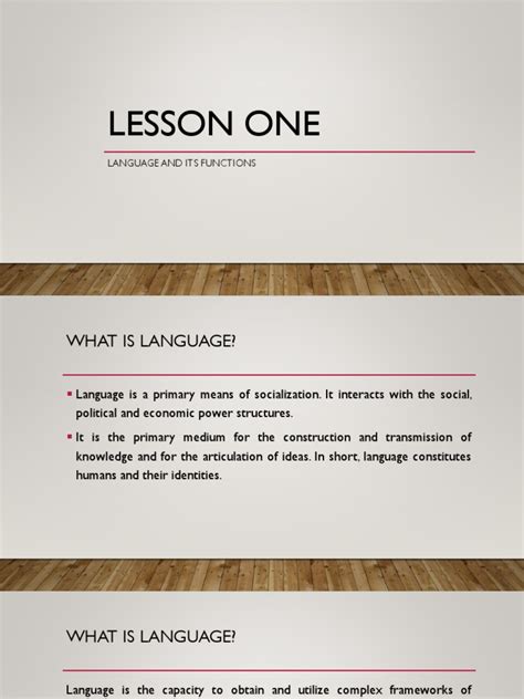 Language and Its Functions | PDF | Communication | Thought