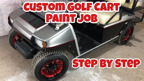 How To Paint A Golf Cart CUSTOM PAINTED CLUB CAR & WHEELS & TOP Two ...