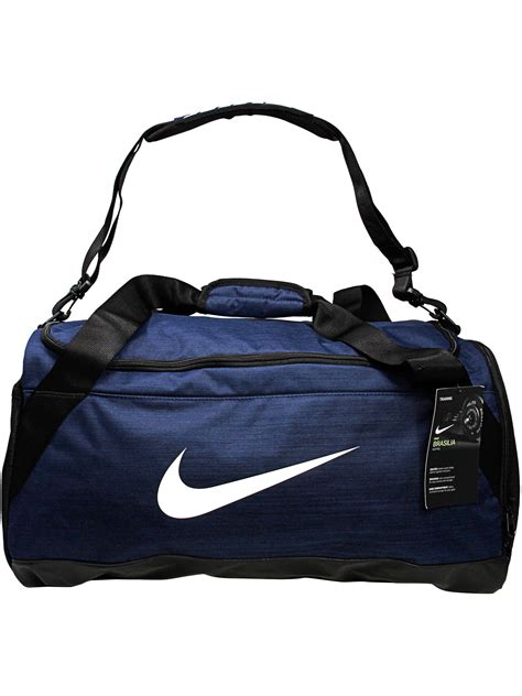 Nike Brasilia Duffel Polyester Duffle Bag - Midnight Navy / Black White ...