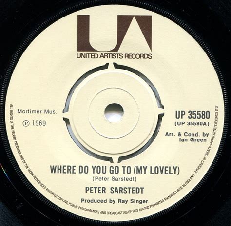 Peter Sarstedt – Where Do You Go To (My Lovely) (1969, Vinyl) - Discogs