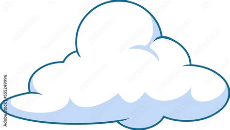 Cartoon Sky Cloud. Hand Drawn Illustration Isolated On Transparent ...