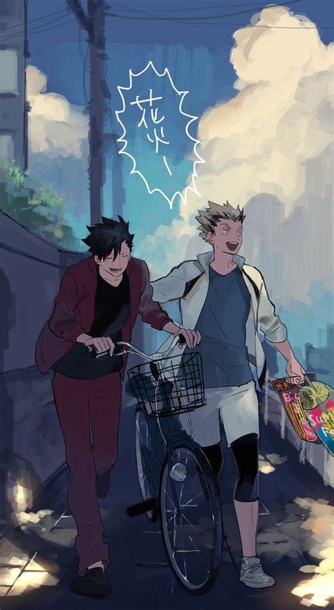 Kuroo x Bokuto | Gambar karakter, Ilustrasi karakter, Animasi