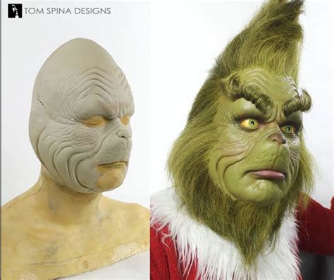 Grinch Makeup Appliance Display Bust - Tom Spina Designs | The grinch ...