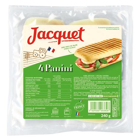 Panini Special Bread Jacquet | Buy Online | My French Grocery