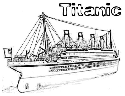 RMS Titanic Coloring Sheets - Coloring Pages