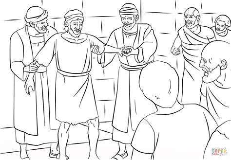 Paul and Barnabas in Lystra coloring page | Free Printable Coloring Pages