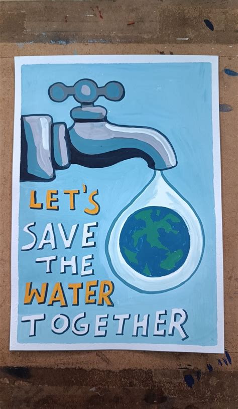 Save Water Poster Save Water Poster Save Water Poster Drawing Water ...