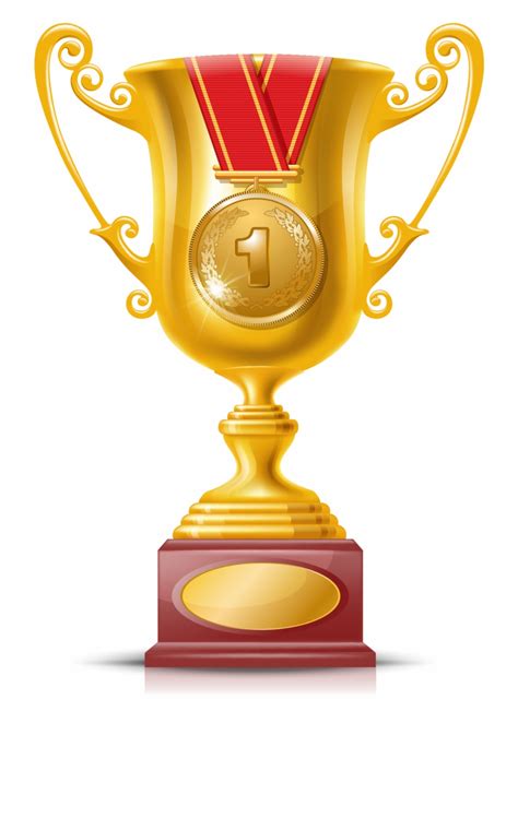 Trophy Gold Medal Medal Yellow Png Image With - Clip Art Library