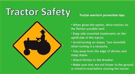 Today's Farm Safety Tip is on Tractor Safety! | Tractors, Farm tools and equipment, Off grid living