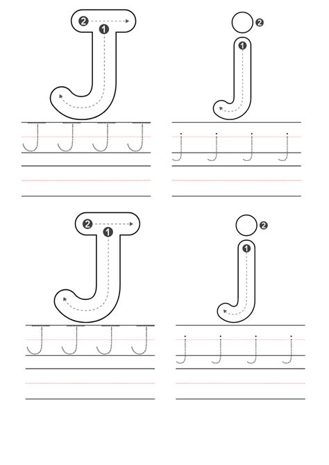 Letter J Coloring Page