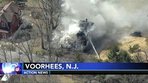 Firefighters battle 2-alarm fire in Voorhees, New Jersey - 6abc ...