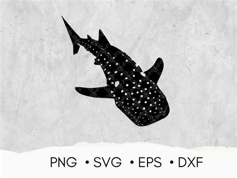 Whale Shark SVG PNG DXF Eps Silhouette Clipart Animal T-shirt Designs Svg Files for Circuit ...