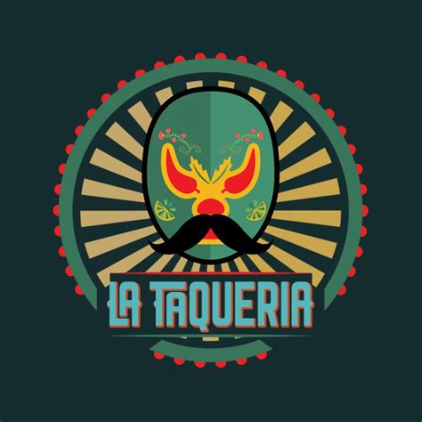 "La Taqueria" logo design | Mexican graphic design, Mexican restaurant design, Logo design