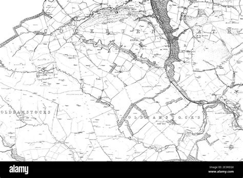 Map of Berwickshire Sheet 004, Ordnance Survey, 1857-1862 Stock Photo ...