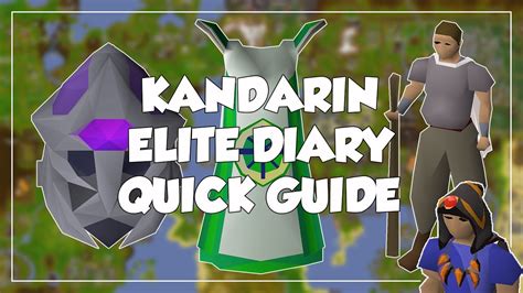 Kandarin Elite Diary Quick Guide - Old School Runescape/OSRS - YouTube