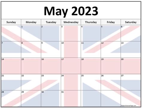 Free Printable 2023 Calendar With Holidays Uk - Calendar 2023 With Federal Holidays